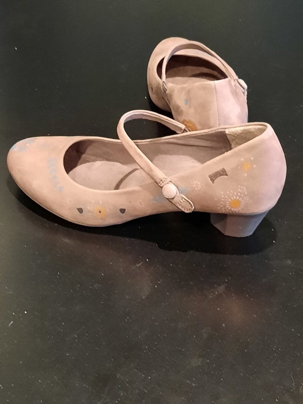 Unique Mary Jane style Camper brand heels!